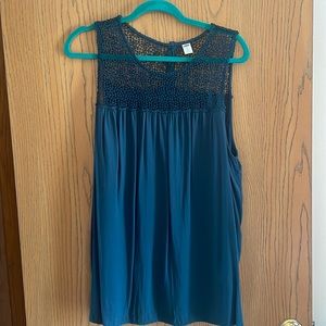 Old Navy TEAL GREEN top XL